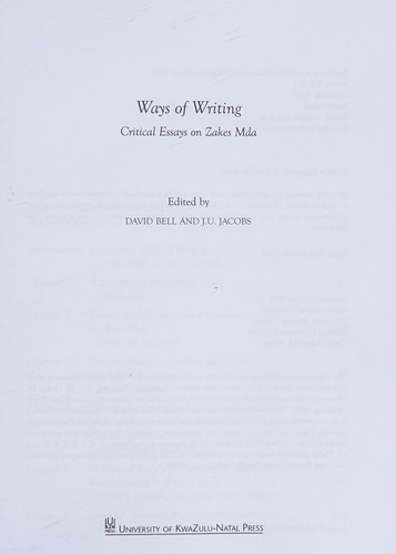 Ways of writing