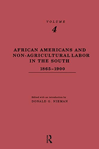 African Americans and non-agricultural labor in the South, 1865-1900