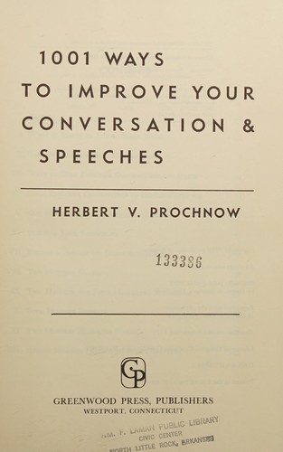 1001 Ways to Improve Your Conversation & Speeches