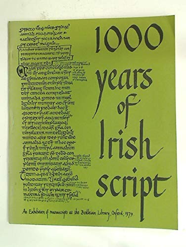A Thousand Years of Irish Script