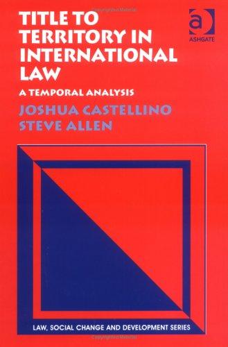 Title to Territory in International Law: A Temporal Analysis