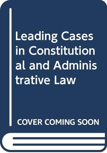 Constitutional and Administrative Law
