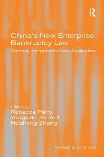 China's New Enterprise Bankruptcy Law