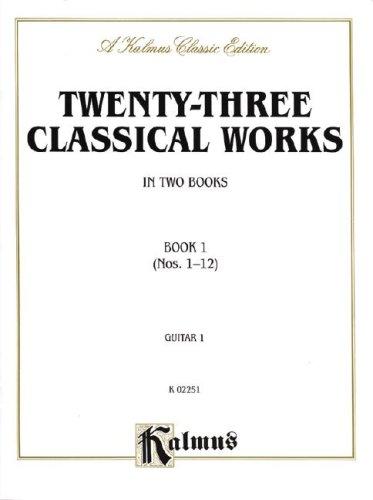Twenty-three Classical Works for Two Guitars, Book 1