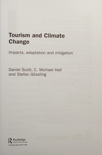 Tourism and Climate Change
