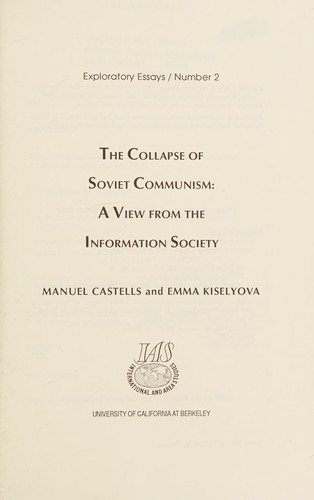 The collapse of Soviet communism