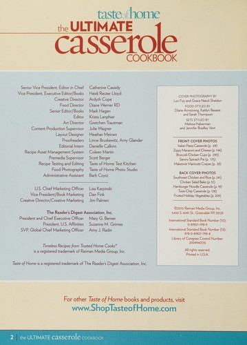 The Ultimate Casserole Cookbook