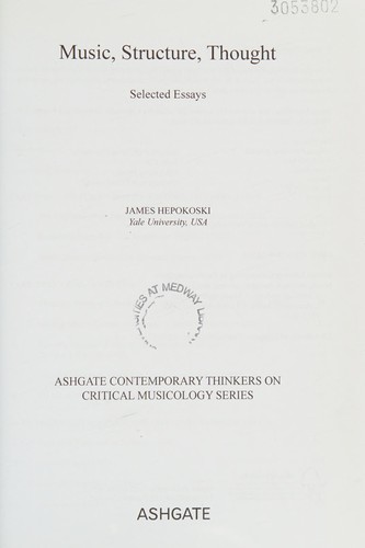 Music, Structure, Thought