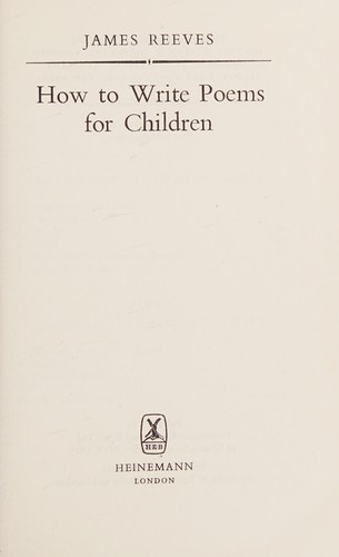 How to Write Poems for Children