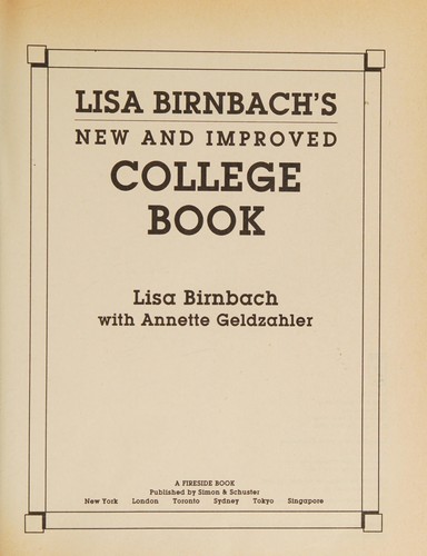 New and improved college book
