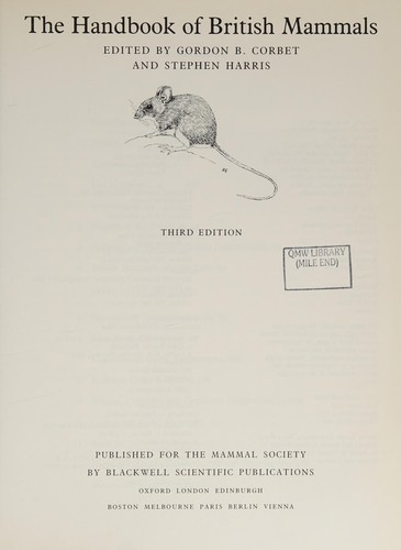 The Handbook of British Mammals