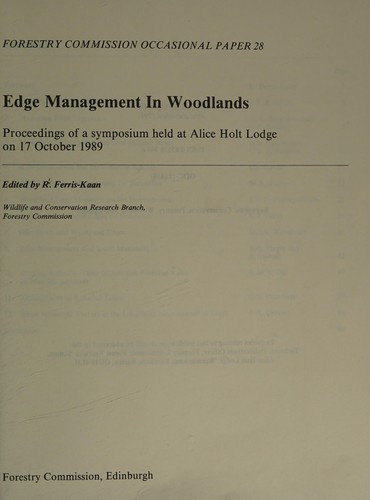 Edge Management in Woodlands