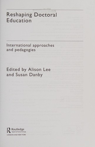 Reshaping Doctoral Education