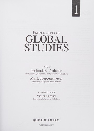 Encyclopedia of Global Studies
