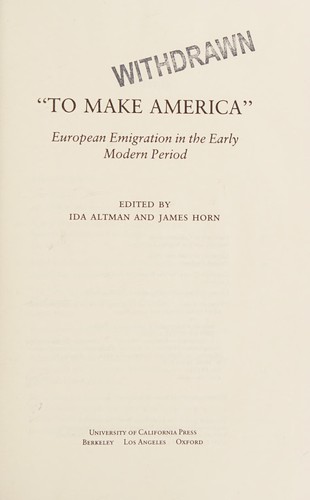 To Make America