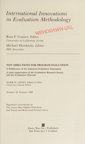 International Innovations in Evaluation Methodology