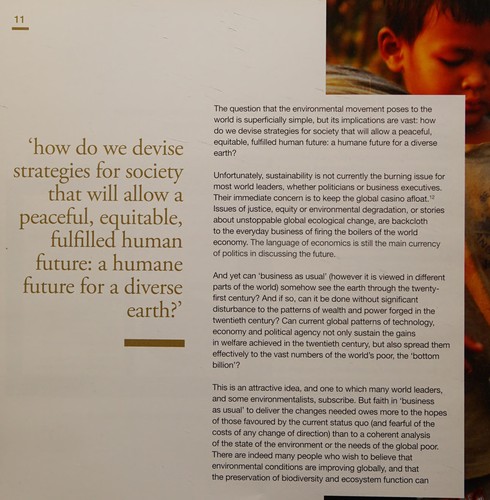 Transition to sustainability