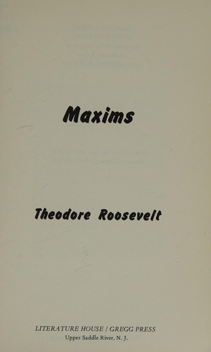 Maxims