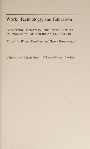 Work, technology, and education