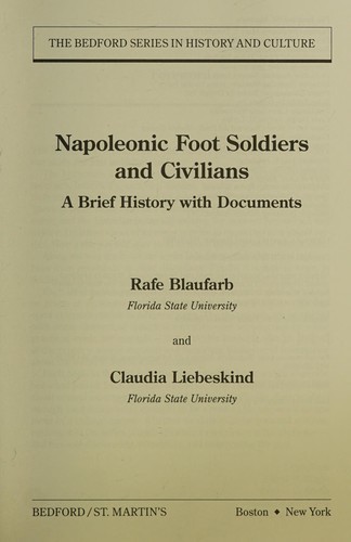 Napoleonic Foot Soldiers and Civilians