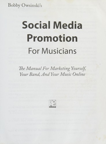 Bobby Oswinski's social media promotions for musicians