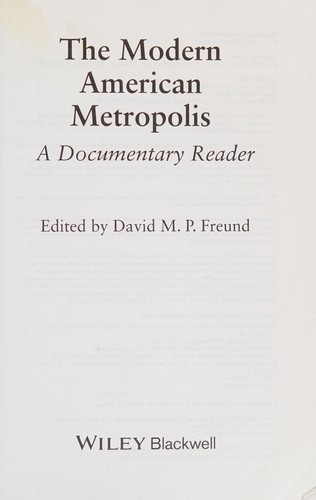 The modern American metropolis