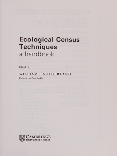 Ecological census techniques