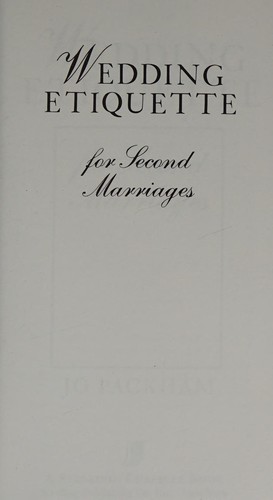 Wedding Etiquette for Second Marriages