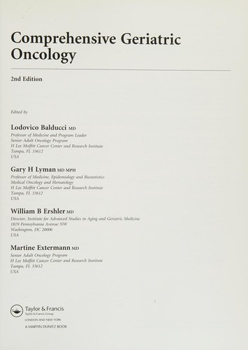 Comprehensive Geriatric Oncology