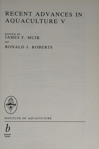Recent Advances in Aquaculture