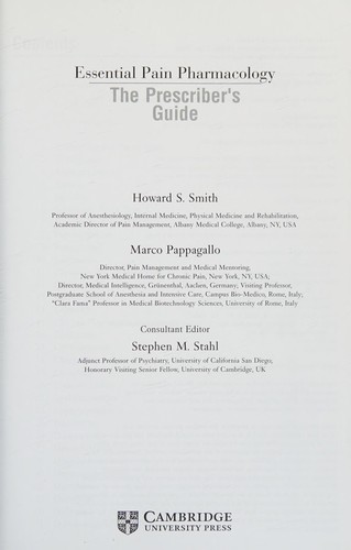 Essential Pain Pharmacology