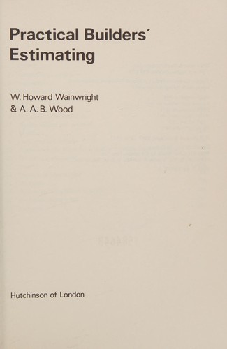 Practical Builders' Estimating