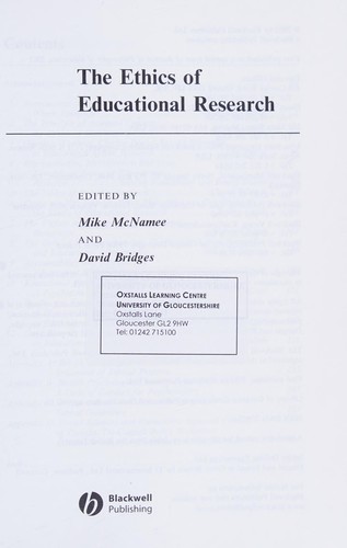 The Ethics of Educational Research
