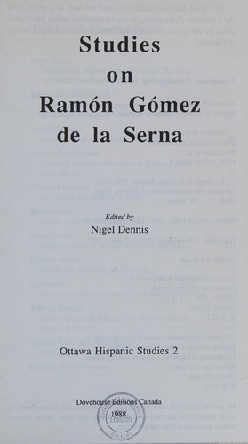 Studies on Ramón Gómez de la Serna