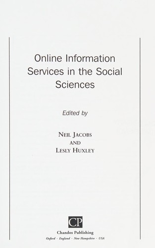 Online Information Services in the Social Sciences