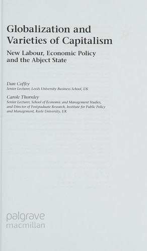 Globalization and varieties of capitalism