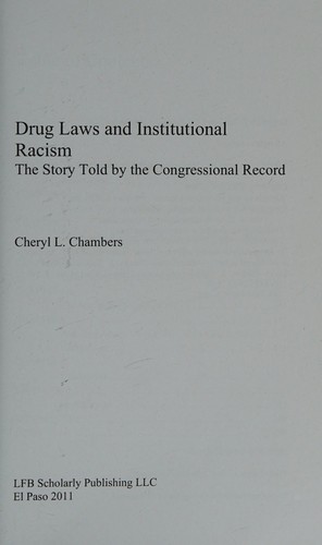 Drug laws and institutional racism