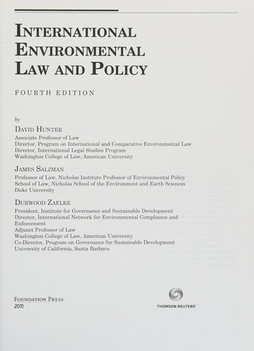 International Environmental Law and Policy