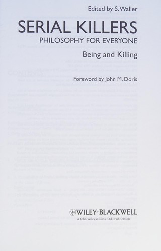 Serial Killers & Philosophy