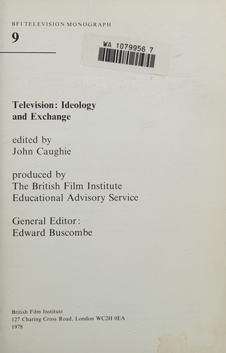 Television: Ideology and Exchange