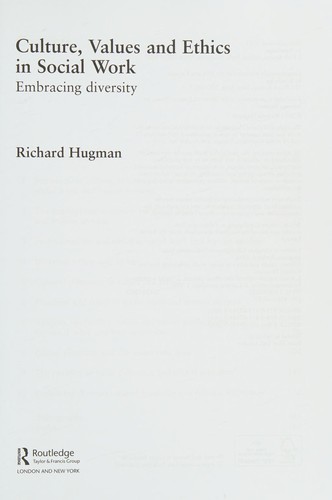 Culture, values and ethics in social work