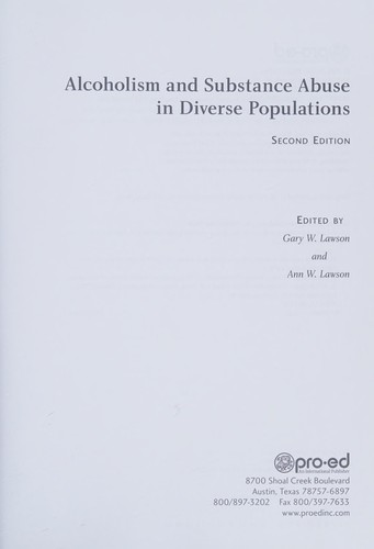 Alcoholism and substance abuse in diverse populations