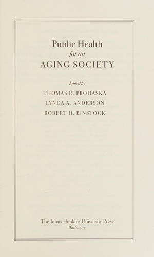Public Health for an Aging Society