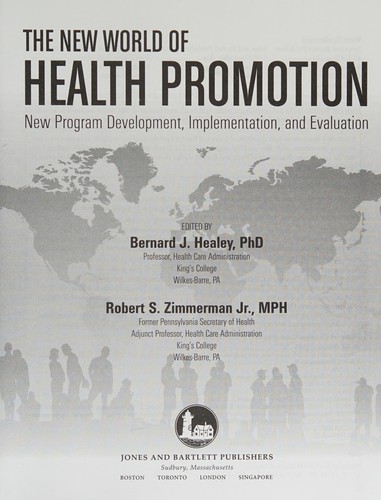 The New World of Health Promotion
