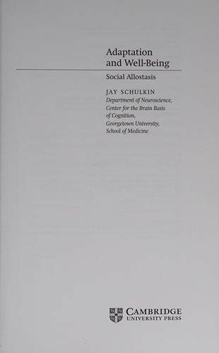 Adaptation and well-being