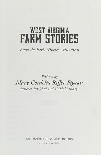 West Virginia farm stories