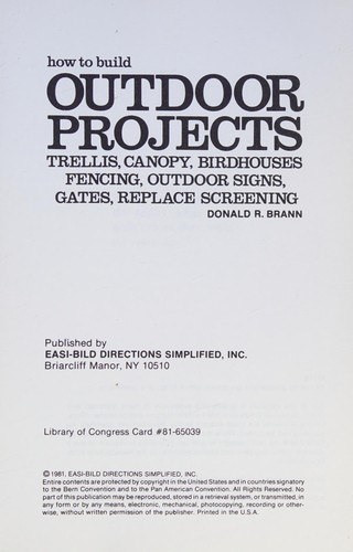 How to Build Outdoor Projects