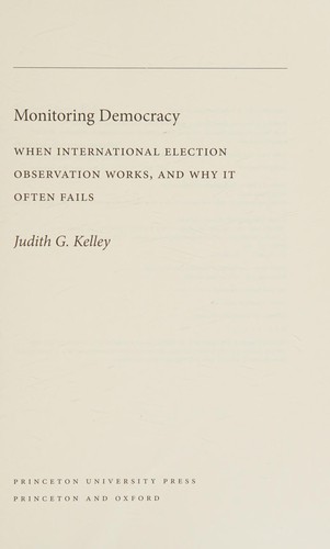 Monitoring Democracy