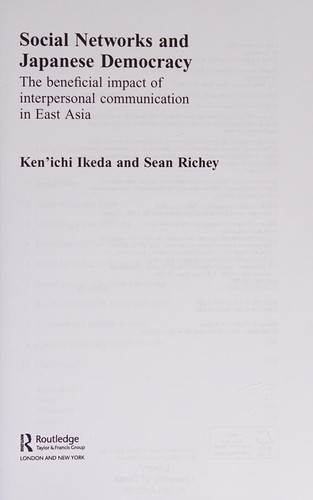 Social Networks and Japanese Democracy