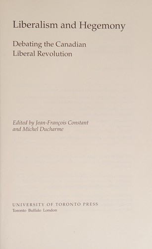 Liberalism and hegemony